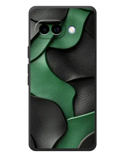 Чохол для Google Pixel 10a з картинкою «Зелені шкіряні хвилі»