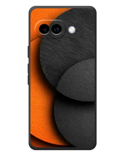 Чохол для Google Pixel 10a з картинкою «Геометрія помаранчевих кіл»