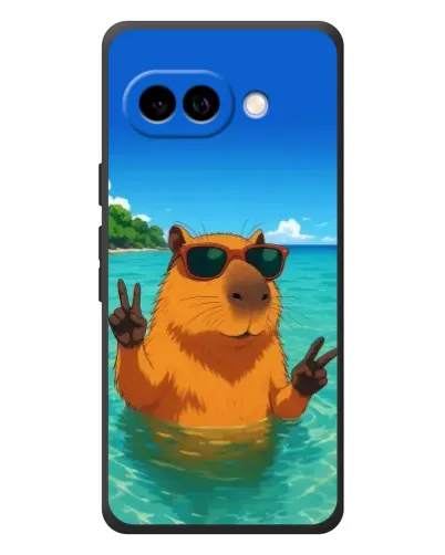 Чехол для Google Pixel 10a с картинкой «Морская капибара»