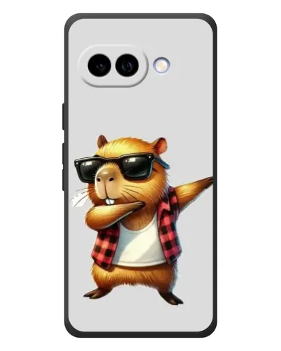 Чехол для Google Pixel 10a с картинкой «Капибара рэпер даб»