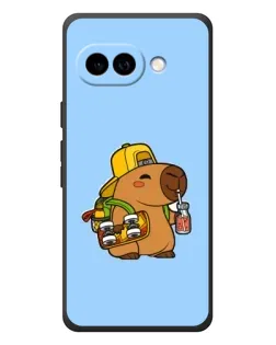 Чехол для Google Pixel 10a с картинкой «Капибара на скейте»