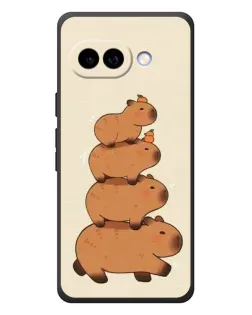 Чехол для Google Pixel 10a с картинкой «Башня из капибар»