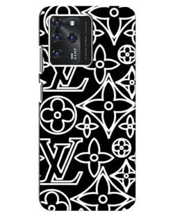 Чохол для Google Pixel 2 XL з картинкою «Чорно-білий візерунок LV»