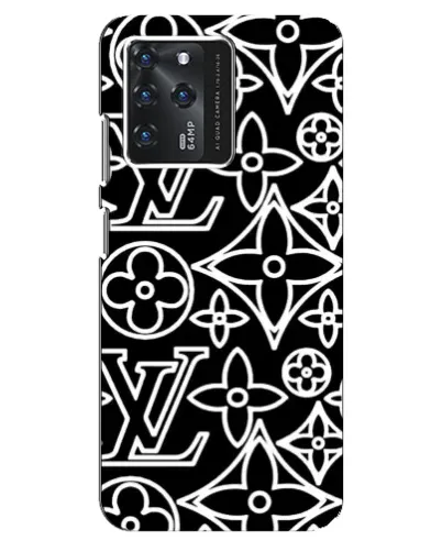 Чохол для Google Pixel 2 XL з картинкою «Чорно-білий візерунок LV»