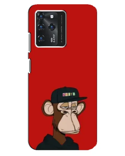 Чохол для Google Pixel 2 XL з картинкою «Bored Ape — червоний фон»