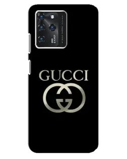 Чохол для Google Pixel 2 XL з картинкою «Gucci — золото на чорному»