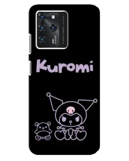 Чохол для Google Pixel 2 XL з картинкою «Kuromi — чорний мінімалізм»