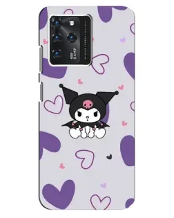 Чохол для Google Pixel 2 XL з картинкою «Kuromi та лавандові серця»