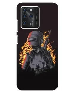 Чохол для Google Pixel 2 XL з картинкою «PUBG — вогняний силует»