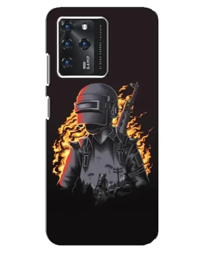 Чохол для Google Pixel 2 XL з картинкою «PUBG — вогняний силует»
