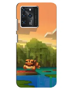 Чехол для Google Pixel 2 XL с картинкой «Майнкрафт закат солнца»