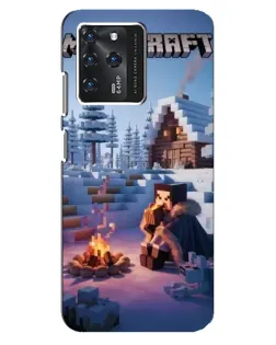 Чохол для Google Pixel 2 XL з картинкою «Зимовий Minecraft»