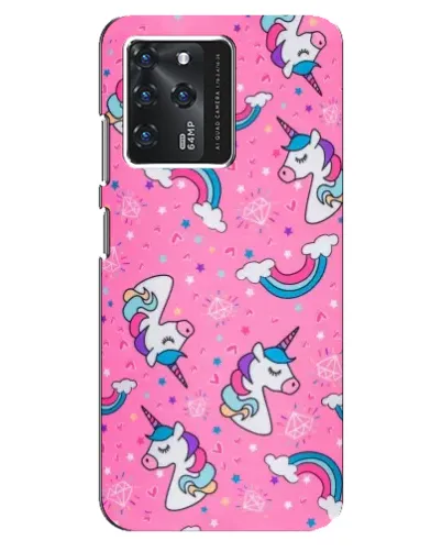 Чехол для Google Pixel 2 XL с картинкой «Unicorn паттерн розовый»