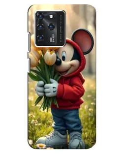 Чехол для Google Pixel 2 XL с картинкой «Микки с тюльпанами»