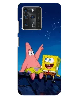 Чохол для Google Pixel 2 XL з картинкою «Губка Боб та Патрік вночі»