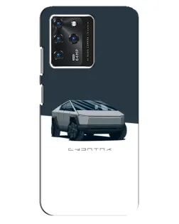 Чохол для Google Pixel 2 XL з картинкою «Сріблястий Cybertruck Tesla»