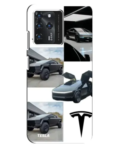 Чохол для Google Pixel 2 XL з картинкою «Колаж Cybertruck Tesla»