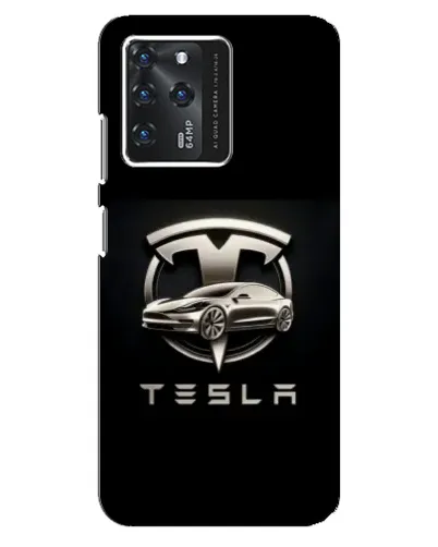 Чохол для Google Pixel 2 XL з картинкою «Tesla — срібне авто»