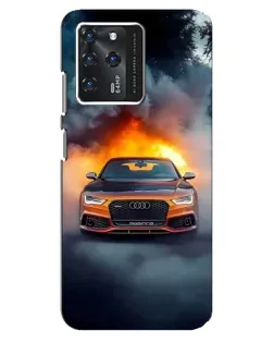 Чохол для Google Pixel 2 XL з картинкою «Audi у вогняному диму»