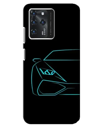 Чохол для Google Pixel 2 XL з картинкою «Блакитний силует Lamborghini»