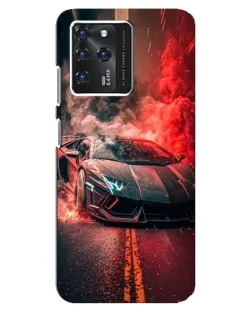 Чохол для Google Pixel 2 XL з картинкою «Lamborghini червоний дим»