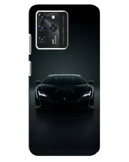 Чохол для Google Pixel 2 XL з картинкою «Чорний Lamborghini Aventador»