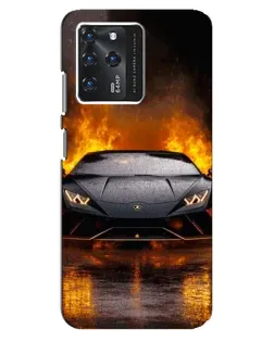 Чохол для Google Pixel 2 XL з картинкою «Lamborghini у вогні»