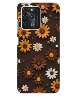 Чохол для Google Pixel 2 XL з картинкою «Візерунок з маленьких соняшників»