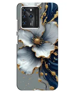 Чохол для Google Pixel 2 XL з картинкою «Біла квітка та золотий флюїд»