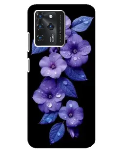 Чохол для Google Pixel 2 XL з картинкою «Фіолетові квіти з росою»