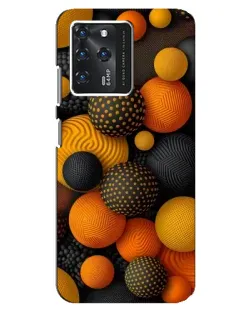 Чохол для Google Pixel 2 XL з картинкою «Об'ємні помаранчеві сфери»