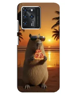 Чохол для Google Pixel 2 XL з картинкою «Капібара з піцою»