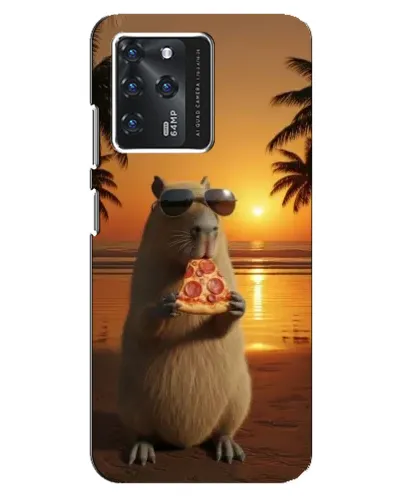 Чохол для Google Pixel 2 XL з картинкою «Капібара з піцою»