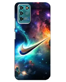 Чехол для Google Pixel 2 с картинкой «Космический Nike Swoosh»