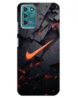 Чехол для Google Pixel 2 с картинкой «Nike — эффект разломов»