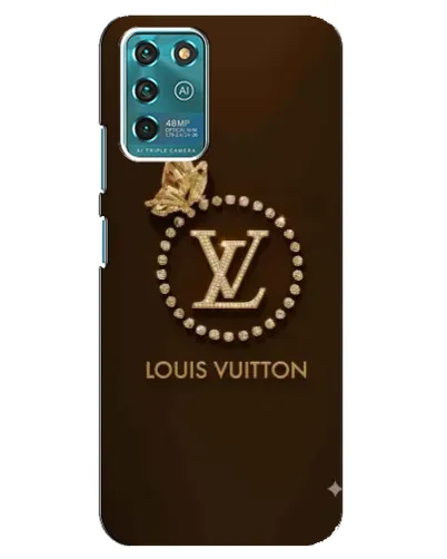 Чехол для Google Pixel 2 с картинкой «LV — золотая печать»