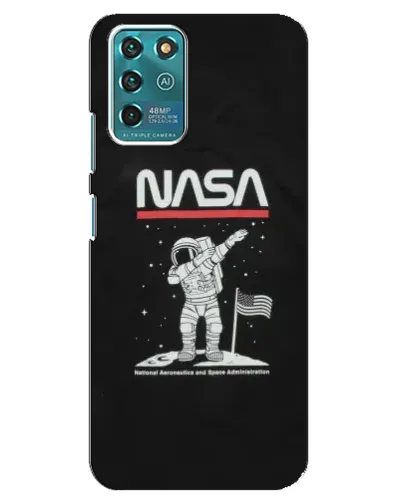 Чехол для Google Pixel 2 с картинкой «NASA — шагаем по Луне»