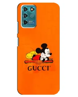 Чехол для Google Pixel 2 с картинкой «Микки Маус Gucci — оранж»