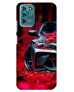 Чохол для Google Pixel 2 з картинкою «Спортивна BMW та квіти»