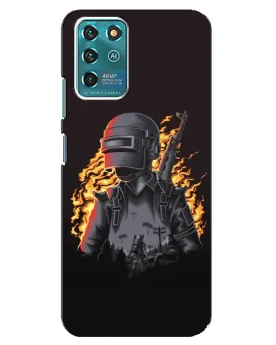 Чохол для Google Pixel 2 з картинкою «PUBG — вогняний силует»