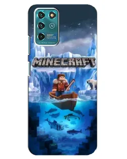 Чохол для Google Pixel 2 з картинкою «Minecraft льодянийсвіт»