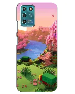 Чохол для Google Pixel 2 з картинкою «Рожеве дерево Minecraft»