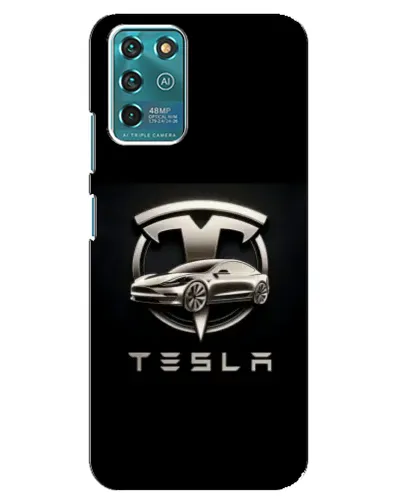 Чохол для Google Pixel 2 з картинкою «Tesla — срібне авто»