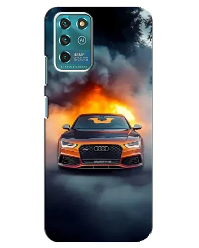 Чохол для Google Pixel 2 з картинкою «Audi у вогняному диму»