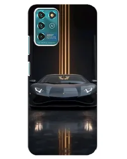 Чохол для Google Pixel 2 з картинкою «Lamborghini золоті лінії»