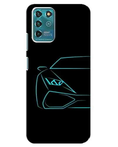 Чохол для Google Pixel 2 з картинкою «Блакитний силует Lamborghini»