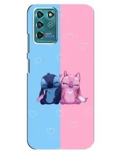 Чехол для Google Pixel 2 с картинкой «Stitch и Angel Love»