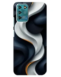 Чехол для Google Pixel 2 с картинкой «Объемные черно-белые ленты»