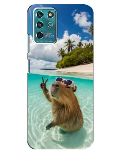 Чехол для Google Pixel 2 с картинкой «Капибара на море»