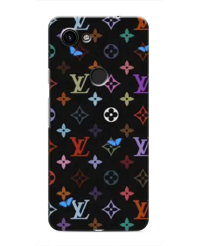 Чохол для Google Pixel 3 XL з картинкою «Кольорова монограма LV»